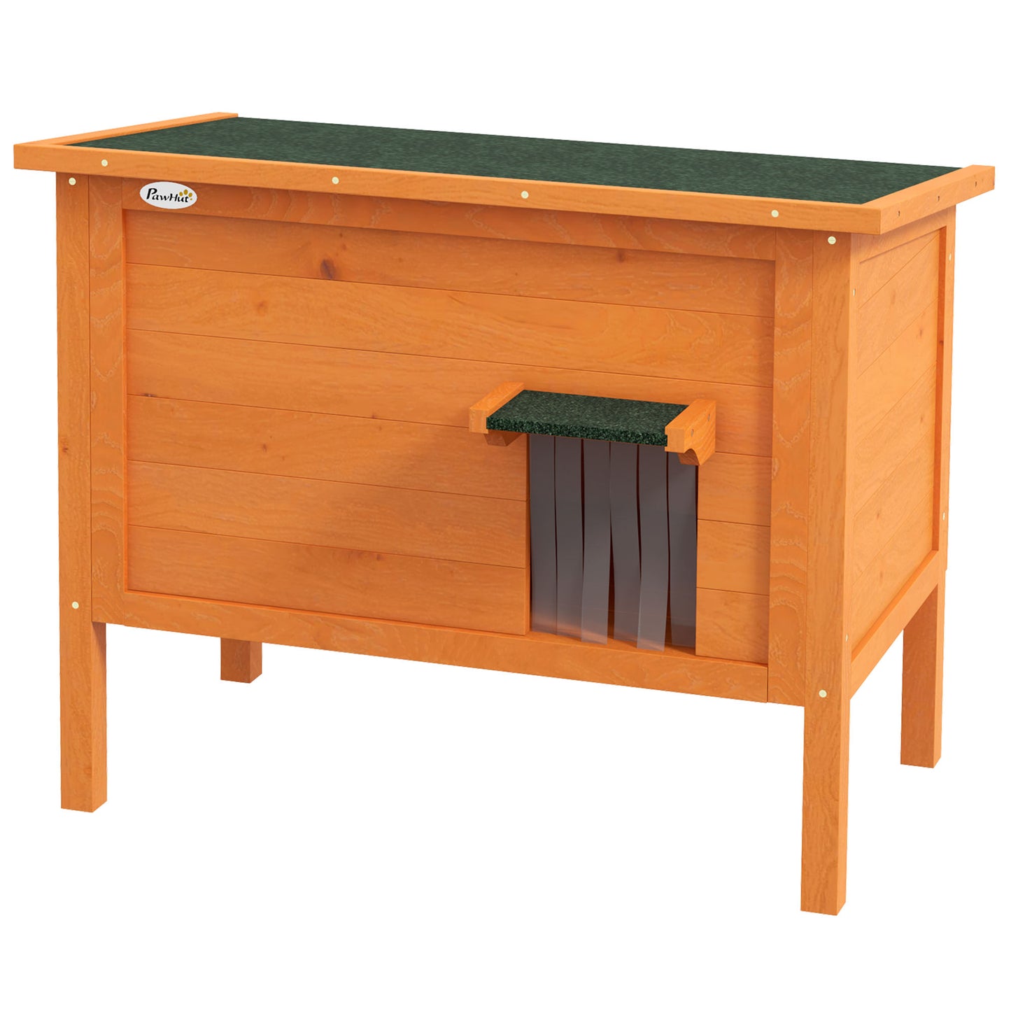 PawHut Outdoor Feral Cat House Insulated w/ Openable Roof