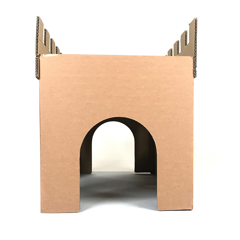 Corrugated Cat Toy Castle Cat Kitten Training Scratcher Bed Hide Out Climbing