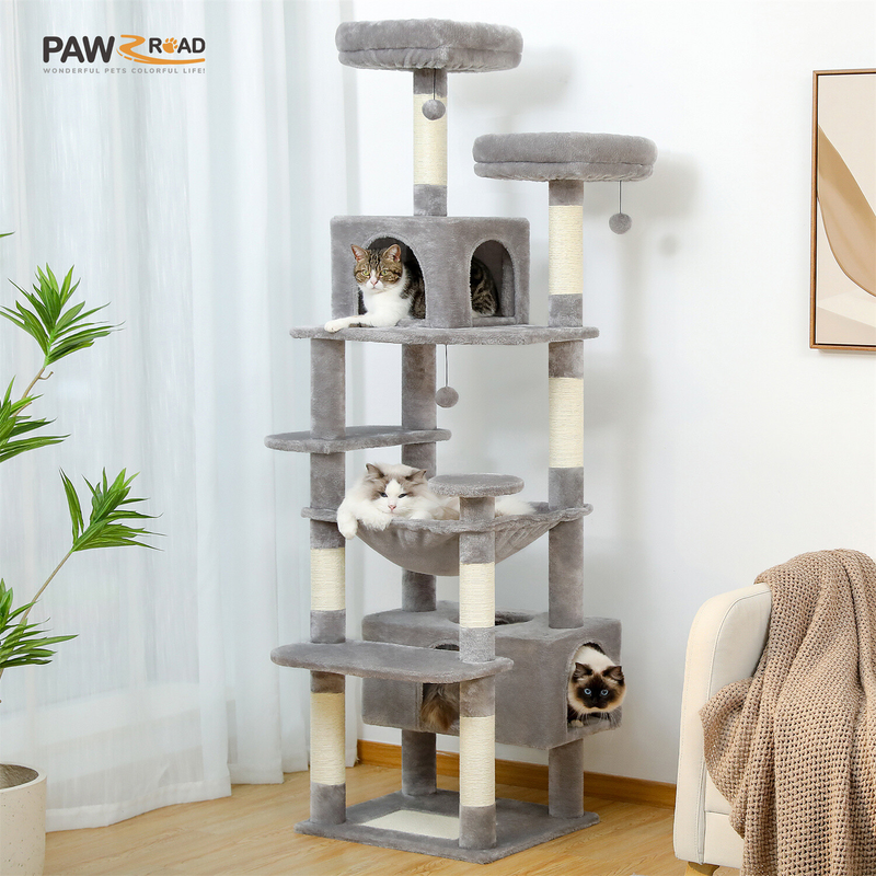 PAWZ Road Cat Tree Tower Condo Scratching Post Scratcher House for Large Cats