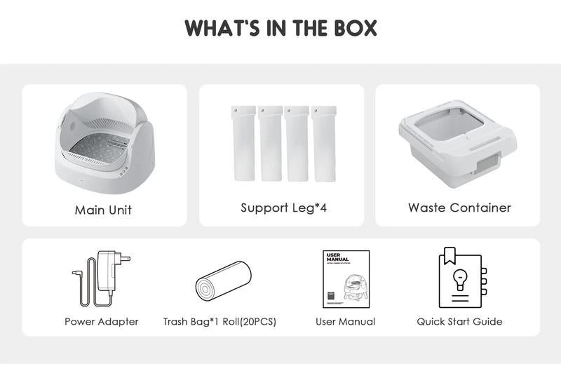 Petpivot Autoscooper 11 Open-Top Self-Cleaning Cat Litter Box with Odor-Free