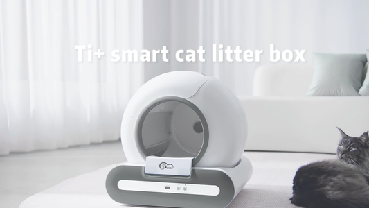 DOEL Self Cleaning Cat Litter Box Automatic  65L APP Control w/ Trash Bags & Mat