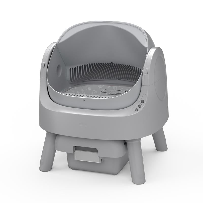 PetPivot Autoscooper 11 Open-Top Self-Cleaning Cat Litter Box，Odor-Free Waste Disposal includes Trash Bags