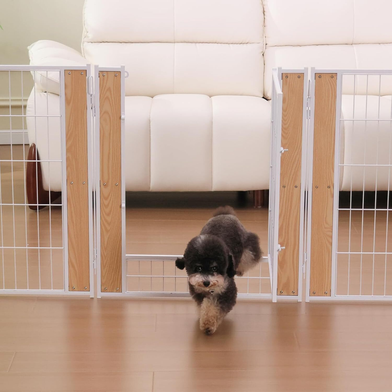 Dog Exercise Playpen Expandable Dog Cage Heavy Duty Foldable Dog Fence Pet Pen