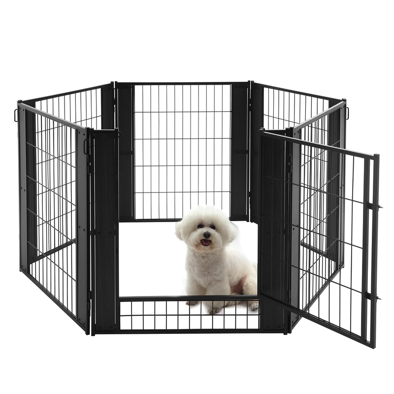 Dog Exercise Playpen Expandable Dog Cage Heavy Duty Foldable Dog Fence Pet Pen