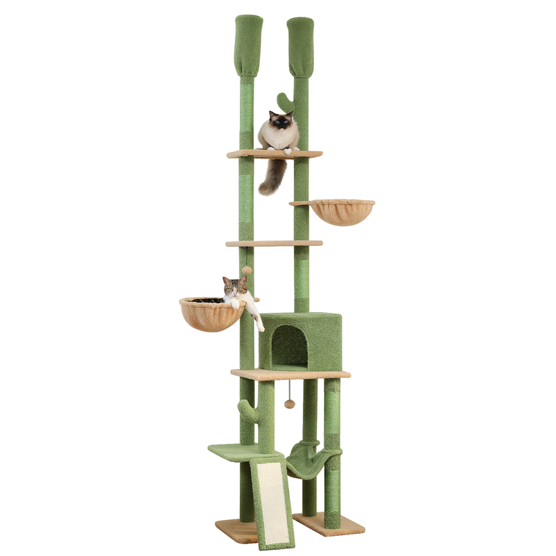 PAWZ Road Cactus Floor to Ceiling Cat Tree Tower Cat Scratching Post Scratcher