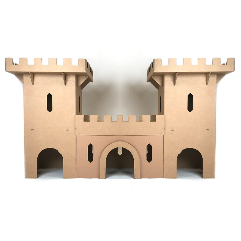 Corrugated Cat Toy Castle Cat Kitten Training Scratcher Bed Hide Out Climbing