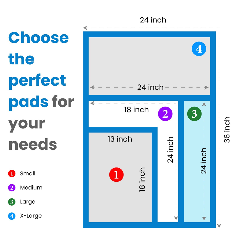 Wee Wee Pee Pads Dog Training Pads Pet Pads Underpads - All Types & Size FPN-LLC