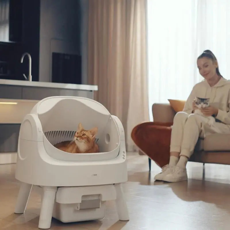 Petpivot Autoscooper 11 Open-Top Self-Cleaning Cat Litter Box with Odor-Free