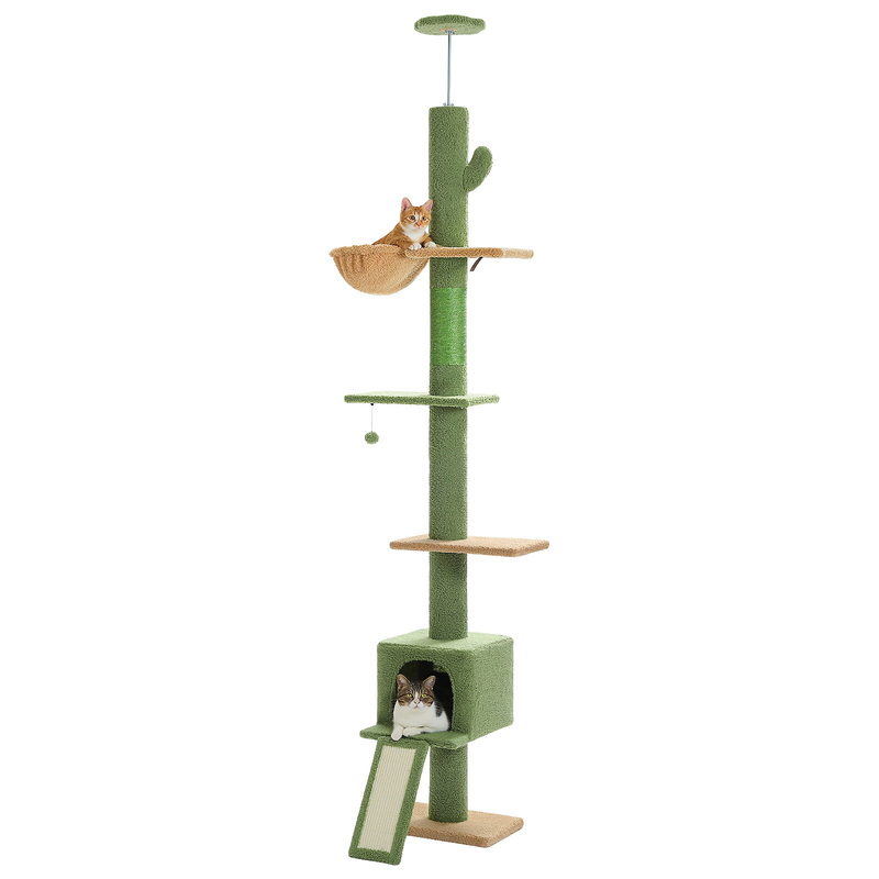 PAWZ Road Cactus Floor to Ceiling Cat Tree Tower Cat Scratching Post Scratcher