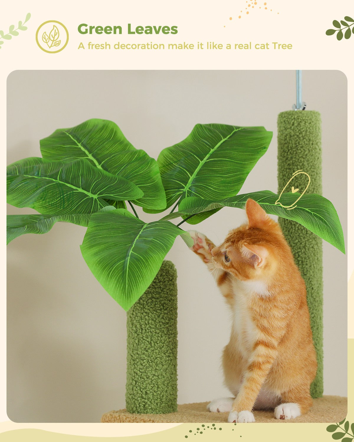 PAWZ Road Cat Tree Tower Floor to Ceiling Scratcher Height Adjustable 91''~100"