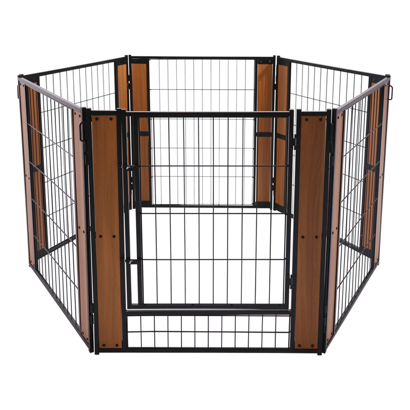Dog Exercise Playpen Expandable Dog Cage Heavy Duty Foldable Dog Fence Pet Pen