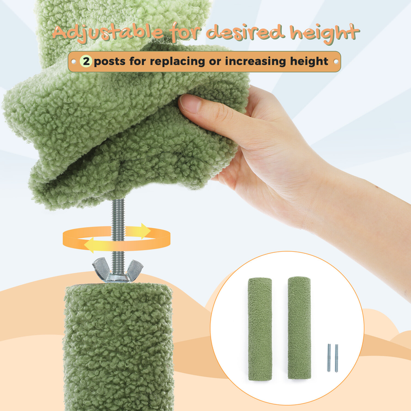 PAWZ Road Cactus Floor to Ceiling Cat Tree Tower Cat Scratching Post Scratcher